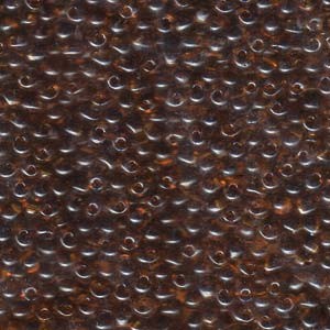 Miyuki Tropfen Perlen 3,4mm 0134 transparent Plum Amber 10gr